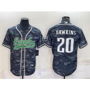 Nike Eagles 20 Brian Dawkins Camo Vapor Baseball Limited Men Jersey