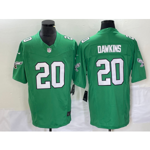 Nike Eagles 20 Brian Dawkins Green 2023 F.U.S.E Vapor Limited Men Jersey