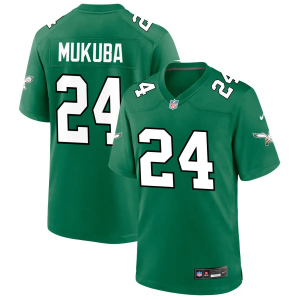 Nike Eagles 24 Andrew Mukuba Kelly Green Vapor Limited Men Jersey