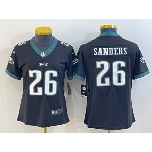 Nike Eagles 26 Miles Sanders Black Vapor Untouchable Limited Youth Jersey