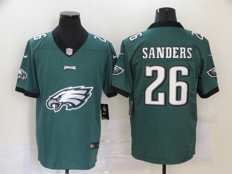 Nike Eagles 26 Miles Sanders Green Team Big Logo Vapor Untouchable Limited Jersey