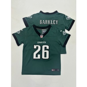 Nike Eagles 26 Saquon Barkley Green Toddler Jersey