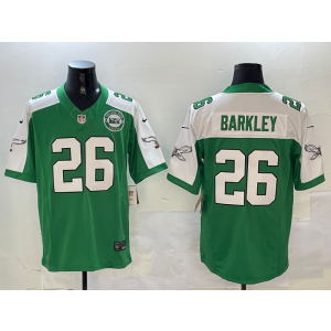Nike Eagles 26 Saquon Barkley Thanksgiving Day F.U.S.E. Vapor Limited Men Jersey