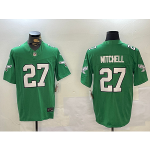 Nike Eagles 27 Quinyon Mitchell Kelly Green F.U.S.E. Vapor Limited Men Jersey
