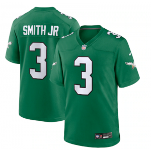 Nike Eagles 3 Smith Jr Kelly Green F.U.S.E. Vapor Limited Men Jersey