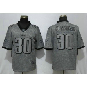 Nike Eagles 30 Corey Clement Gray Gridiron Gray Limited Men Jersey