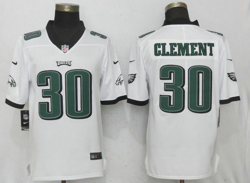 Nike Eagles 30 Corey Clement White Vapor Untouchable Player Limited Jersey