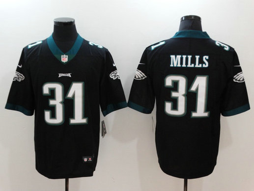 Nike Eagles 31 Jalen Mills Black Vapor Untouchable Player Limited Jersey