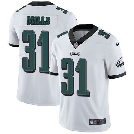 Nike Eagles 31 Jalen Mills White Vapor Untouchable Limited Jersey