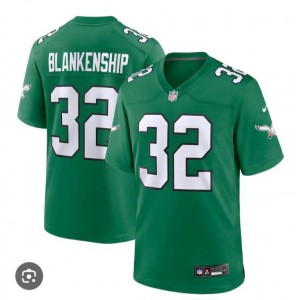 Nike Eagles 32 Blankenship Kelly Green Vapor Untouchable Limited Men Jersey