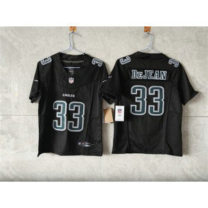 Nike Eagles 33 Cooper DeJean Black Fashion F.U.S.E. Vapor Limited Youth Jersey