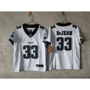 Nike Eagles 33 Cooper DeJean White Vapor Limited Youth Jersey