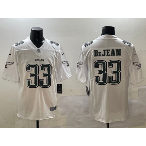 Nike Eagles 33 Dejean White Vapor Limited Men Jersey
