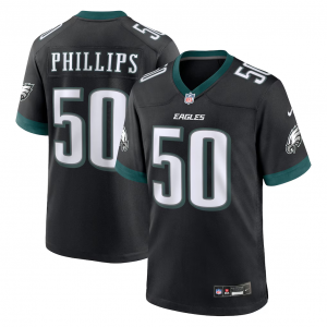Nike Eagles 50 Jaelan Phillips Black Vapor Limited Men Jersey