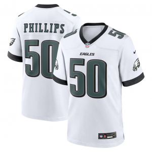 Nike Eagles 50 Jaelan Phillips White Vapor Limited Men Jersey