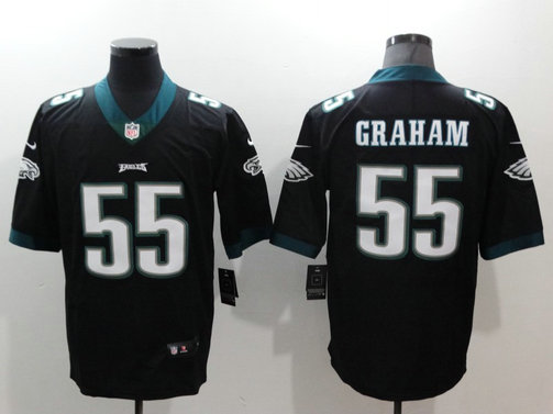 Nike Eagles 55 Brandon Graham Black Vapor Untouchable Player Limited Jersey