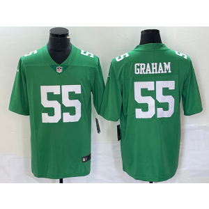 Nike Eagles 55 Brandon Graham Green Vapor Limited Men Jersey