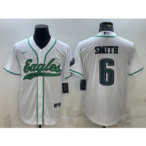 Nike Eagles 6 DeVonta Smith White Vapor Baseball Limited Men Jersey