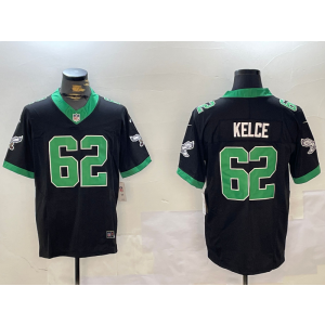 Nike Eagles 62 Jason Kelce Black F.U.S.E. Vapor Limited Men Jersey