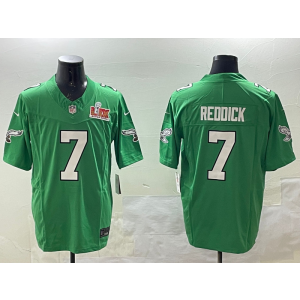 Nike Eagles 7 Haason Reddick Kelly Green 2025 Super Bowl LIX F.U.S.E. Vapor Limited Men Jersey