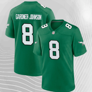 Nike Eagles 8 Gardner Johnson Kelly Green Vapor Untouchable Limited Men Jersey