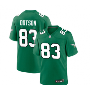 Nike Eagles 83 J. Dotson Kelly Green Vapor Limited Men Jersey