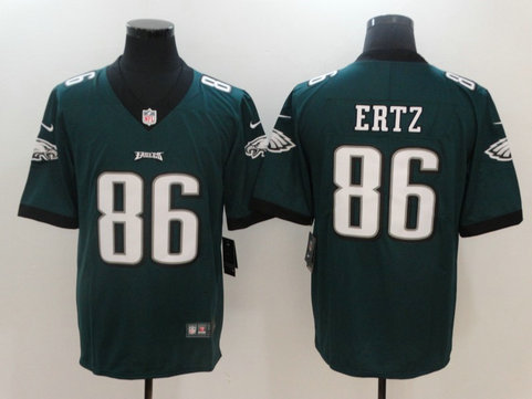 Nike Eagles 86 Zach Ertz Green Vapor Untouchable Player Limited Jersey
