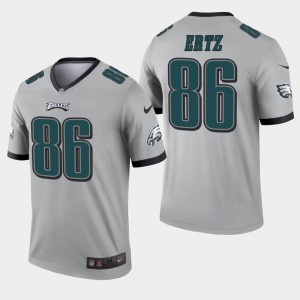 Nike Eagles 86 Zach Ertz Grey Inverted Legend Men Jersey