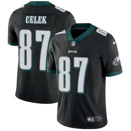 Nike Eagles 87 Brent Clark Black Vapor Untouchable Player Limited Jersey