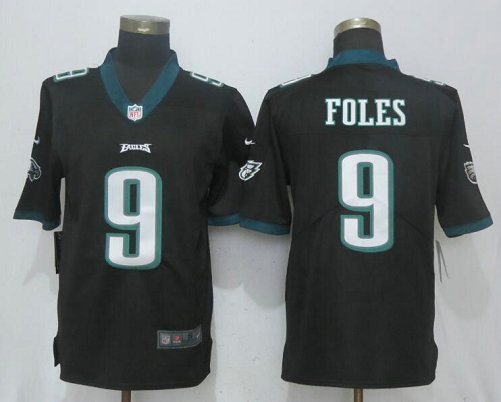 Nike Eagles 9 Nick Foles Black Vapor Untouchable Player Limited Jersey