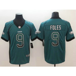 Nike Eagles 9 Nick Foles Green Drift Fashion Vapor Limited Men Jersey
