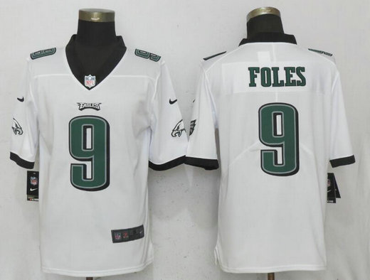 Nike Eagles 9 Nick Foles White Vapor Untouchable Player Limited Jersey