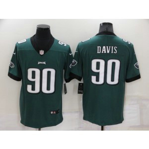 Nike Eagles 90 Jordan Davis Mid Green 2022 NFL Draft Vapor Untouchable Limited Men Jersey