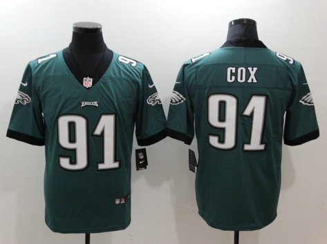Nike Eagles 91 Fletcher Cox Green Vapor Untouchable Player Limited Jersey