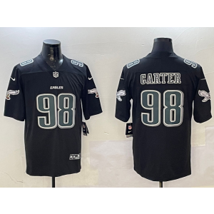 Nike Eagles 98 Carter Black Vapor Limited Men Jersey