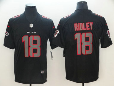 Nike Falcons #18 Calvin Ridley Black Impact Rush Limited Jersey