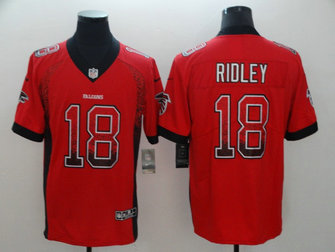 Nike Falcons #18 Calvin Ridley Red Drift Fashion Limited Jersey