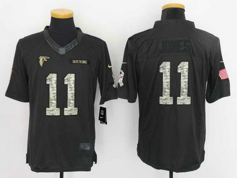 Nike Falcons 11 Julio Jones Anthracite Salute To Service Limited Jersey