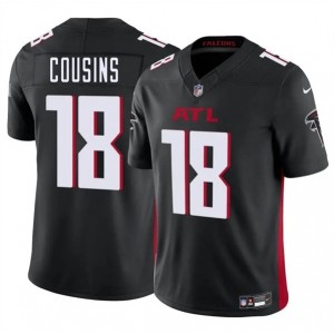 Nike Falcons 18 Kirk Cousins Black F.U.S.E Vapor Limited Men Jersey
