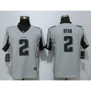 Nike Falcons 2 Matt Ryan Gray Gridiron II Women Limited Jersey