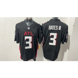 Nike Falcons 3 Bates III Black F.U.S.E. Vapor Limited Men Jersey