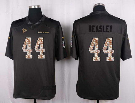 Nike Falcons 44 Vic Beasley Anthracite Salute To Service Limited Jersey