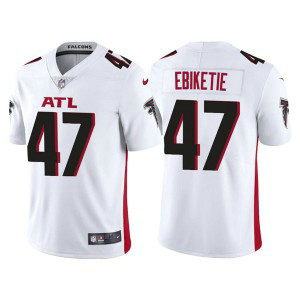 Nike Falcons 47 Arnold Ebiketie White 2022 NFL Draft Vapor Untouchable Limited Men Jersey