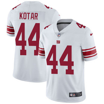 Nike Giants #44 Doug Kotar White Men's Stitched NFL Vapor Untouchable Limited Jersey
