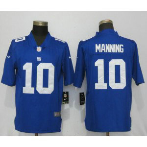Nike Giants 10 Eli Manning Blue Vapor Untouchable Limited Men Jersey