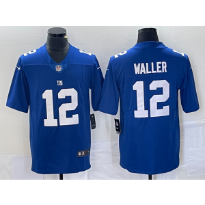 Nike Giants 12 Waller Blue Vapor Untouchable Limited Men Jersey