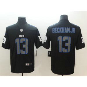 Nike Giants 13 Odell Beckham Jr Black Vapor Impact Limited Men Jersey