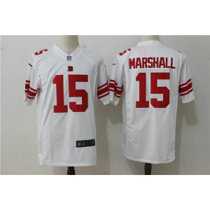 Nike Giants 15 Brandon Marshall White Game Jersey