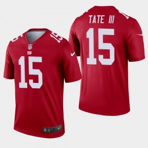 Nike Giants 15 Golden Tate Red Inverted Legend Men Jersey