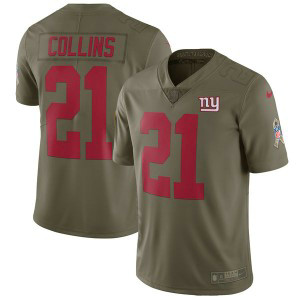 Nike Giants 21 Landon Collins Olive 2017 Salute To Service Limited Youth Jersey